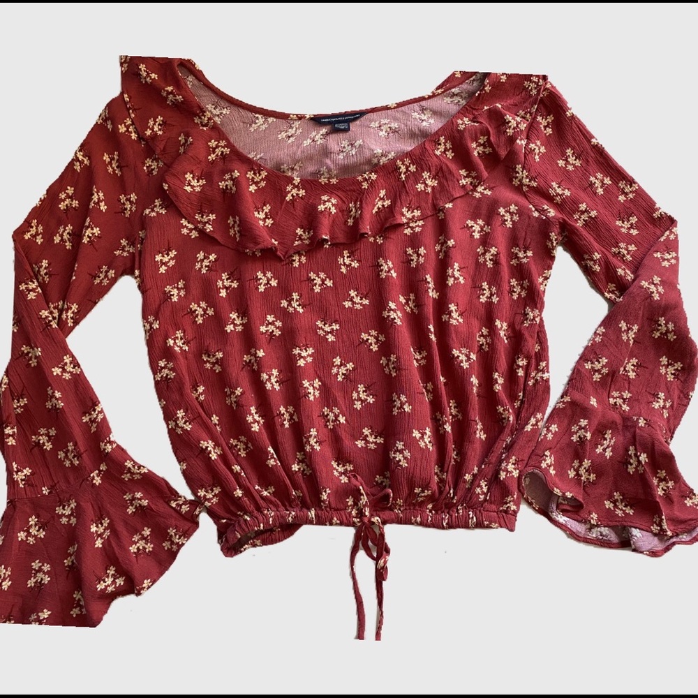 American Eagle Bell Sleeve Blouse